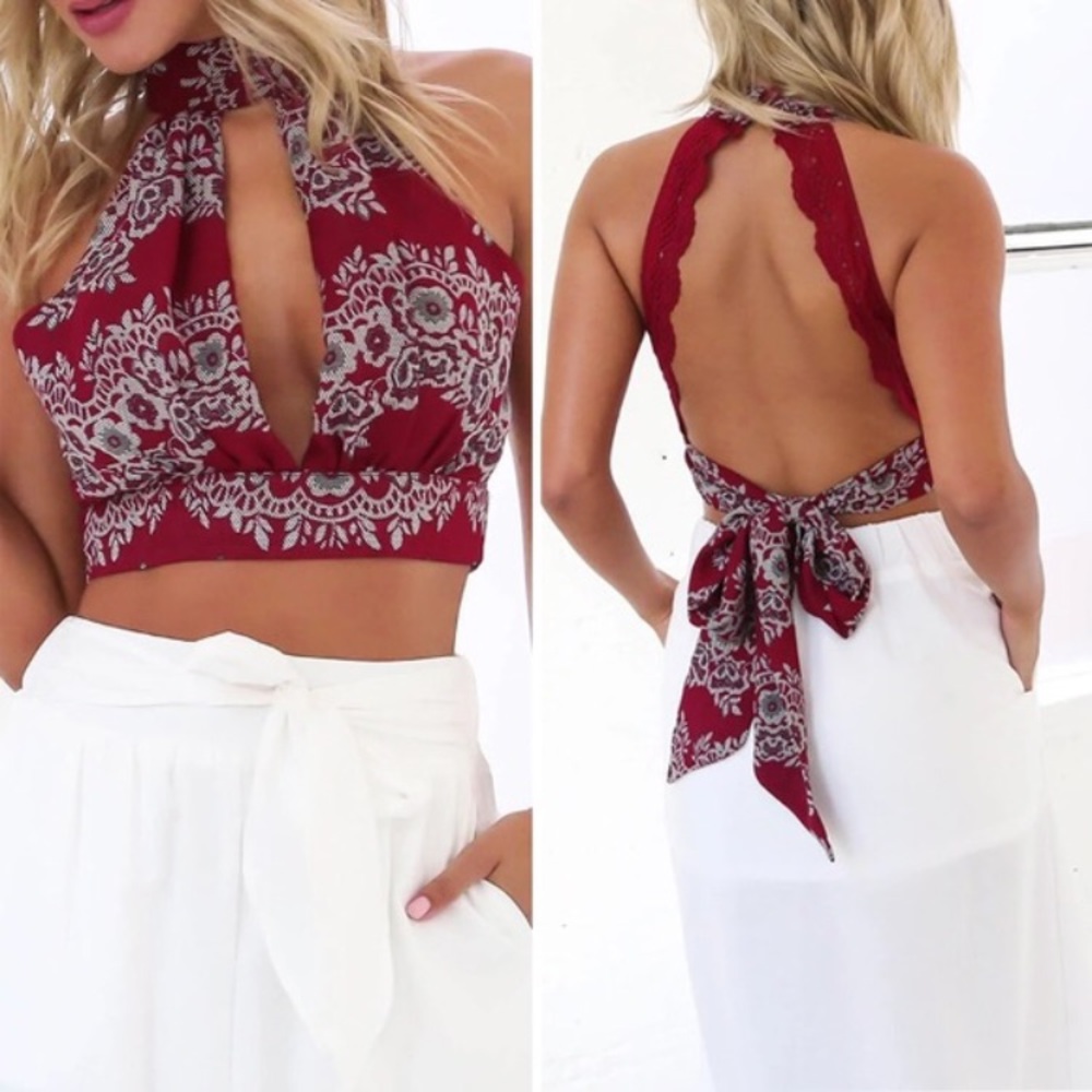 Chiffon Halter top. Never worn!